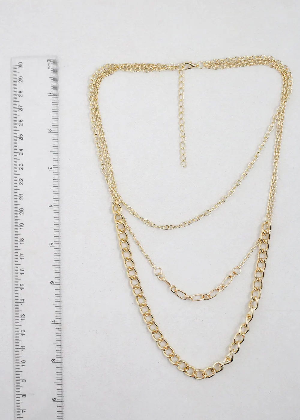 3-Piece Multi Layered Chain Necklace