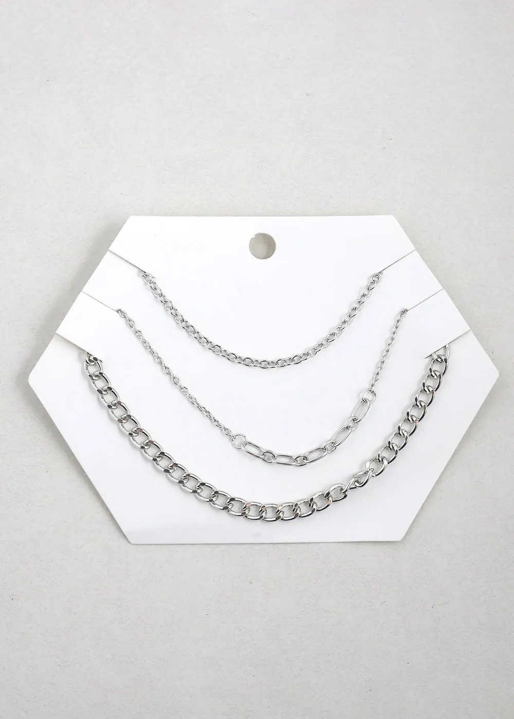 3-Piece Multi Layered Chain Necklace
