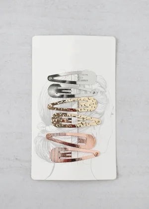 3 Sets Assorted Snap Hair Clips