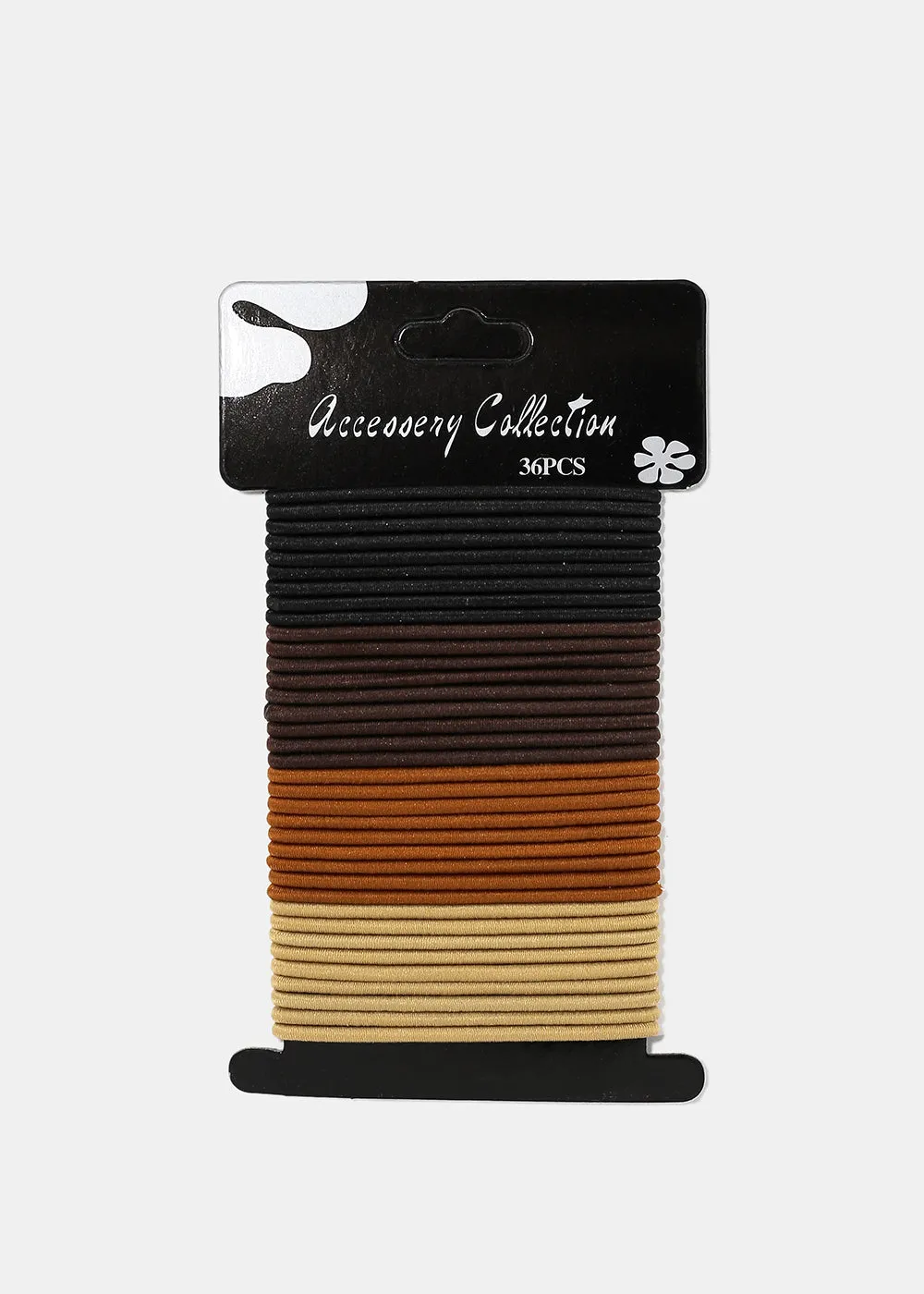 36-Piece Neutral Tone Thin Hair Ties