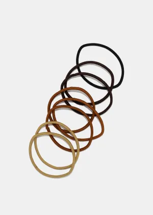 36-Piece Neutral Tone Thin Hair Ties