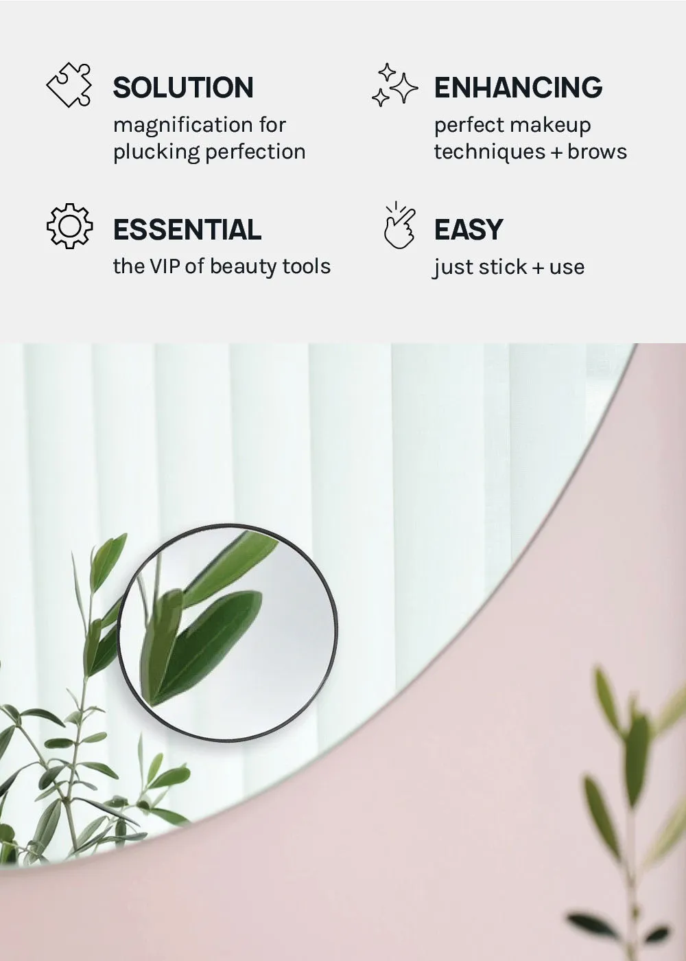 A  8X Magnifying Beauty Mirror