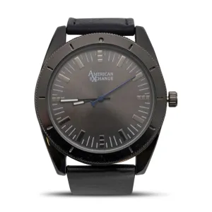 American Exchange Mens Silver And Grey Watch With Bracelets 5218