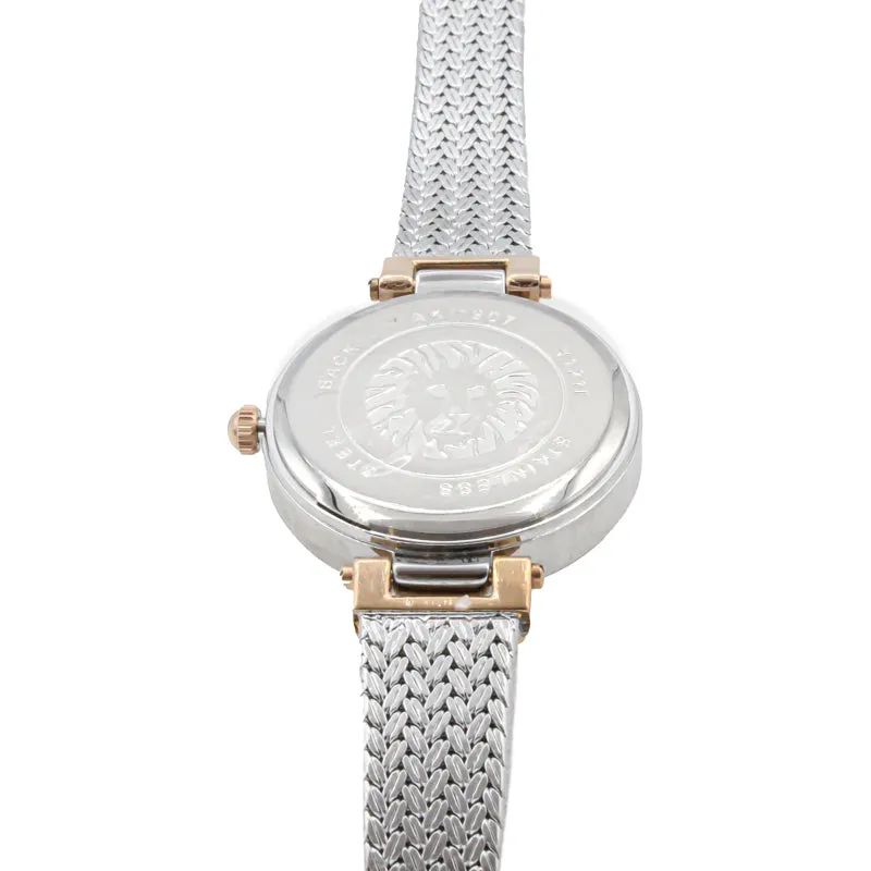 Anne Klein Silver & Rose Gold Ladies Watch AK1907