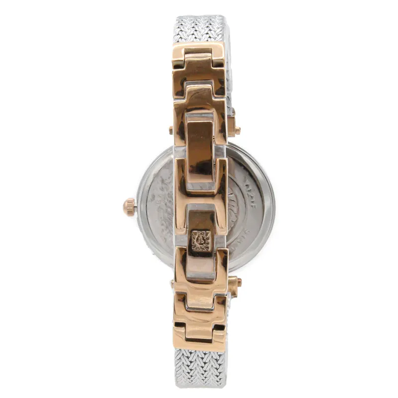 Anne Klein Silver & Rose Gold Ladies Watch AK1907