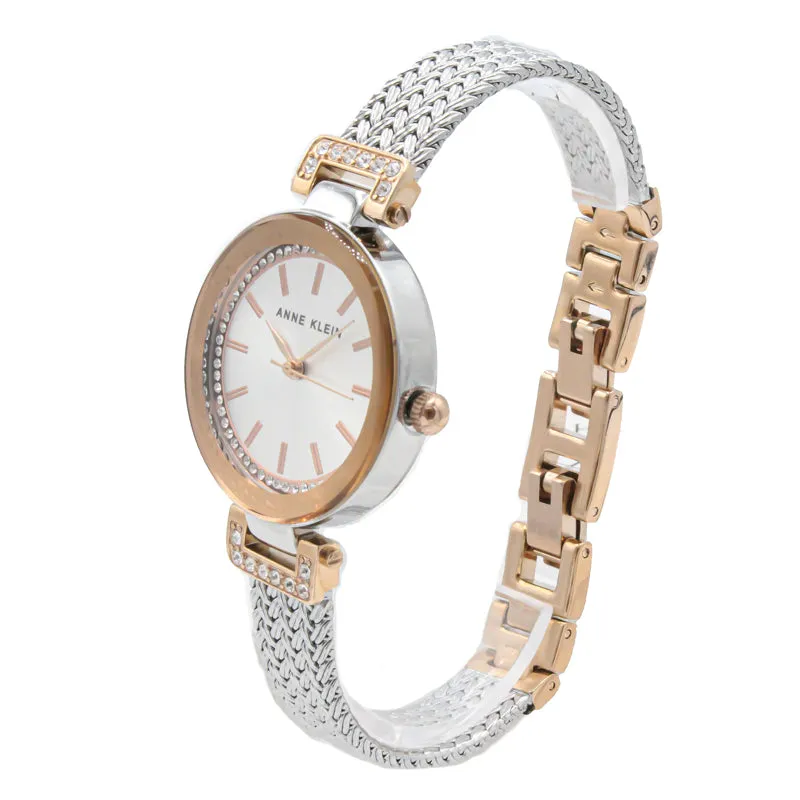 Anne Klein Silver & Rose Gold Ladies Watch AK1907