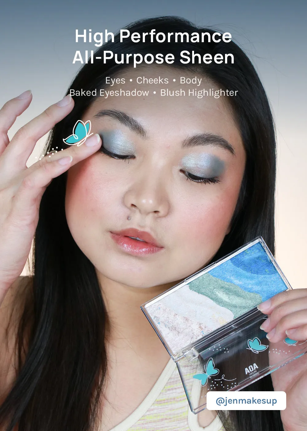 AOA Fly with Me Baked Eyeshadow  Blush Highlighter