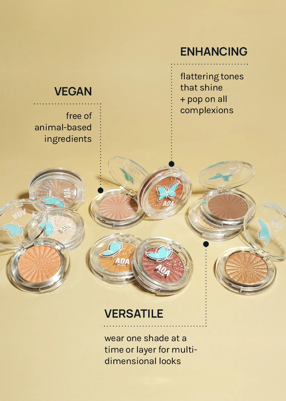 AOA Fly with Me Shimmer Eyeshadows