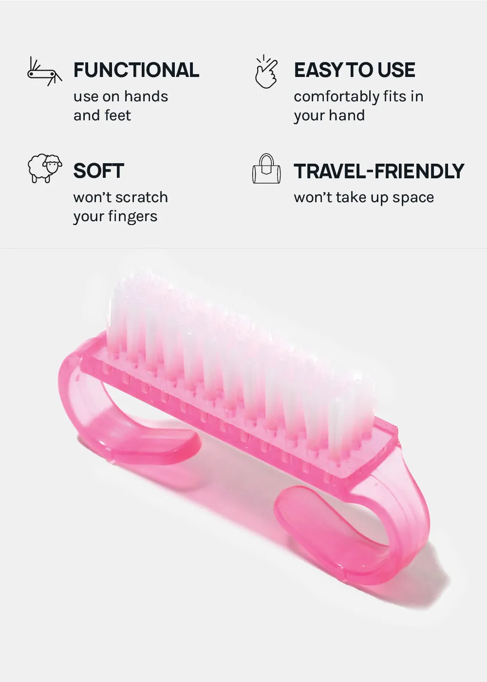 AOA Manicure Nail Cleaning Brush
