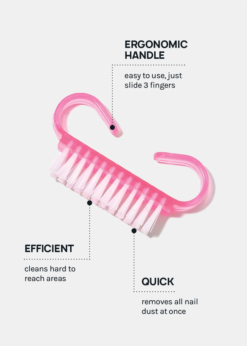 AOA Manicure Nail Cleaning Brush