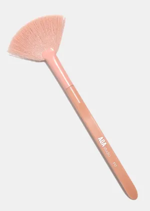 AOA Matte Rose Single Brush  F17 Fan Brush