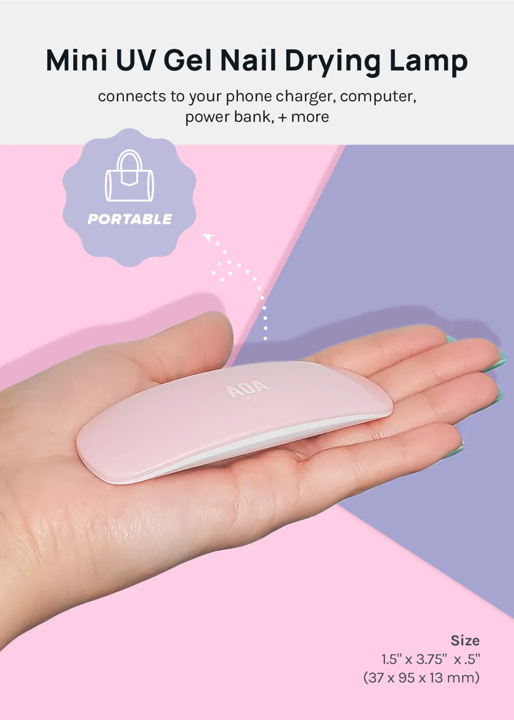 AOA Mini UV Gel Nail Drying Lamp