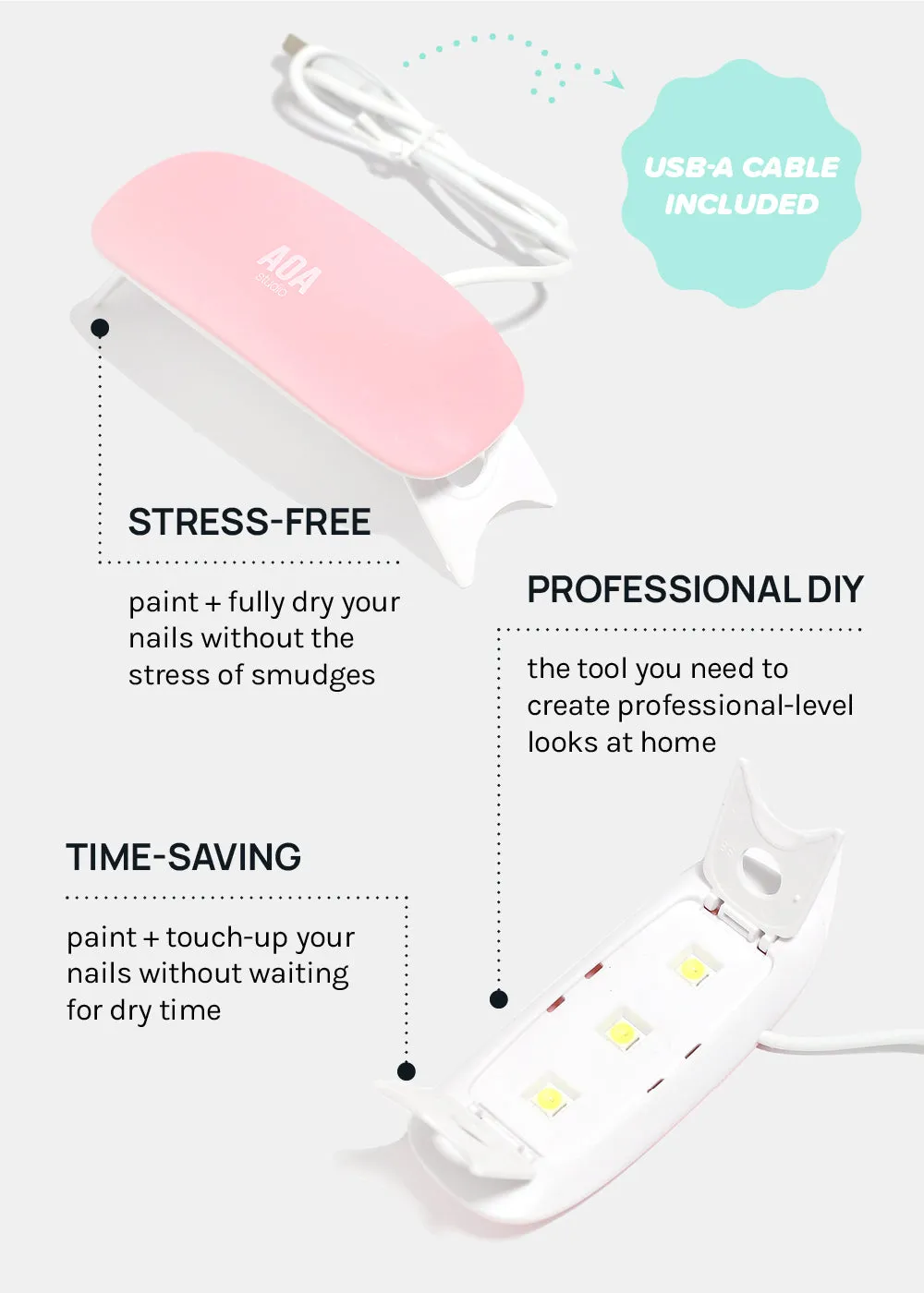 AOA Mini UV Gel Nail Drying Lamp