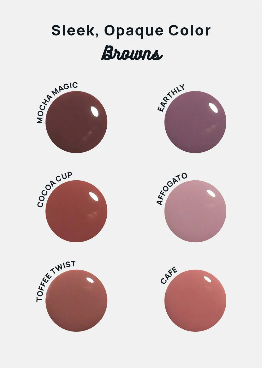 AOA Nail Lacquer  Browns