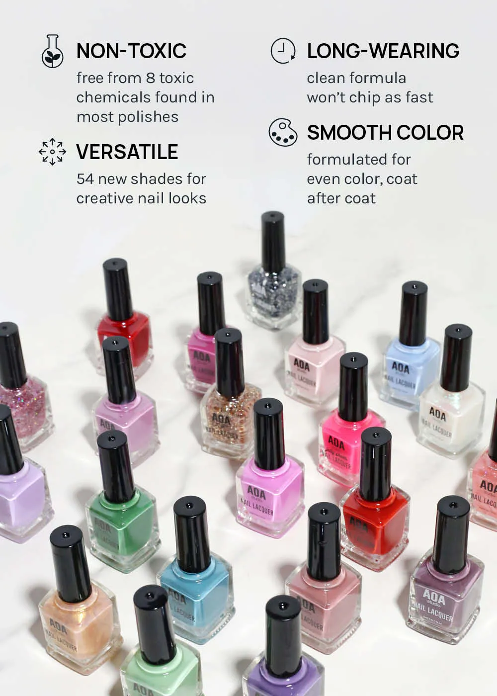 AOA Nail Lacquer  Browns