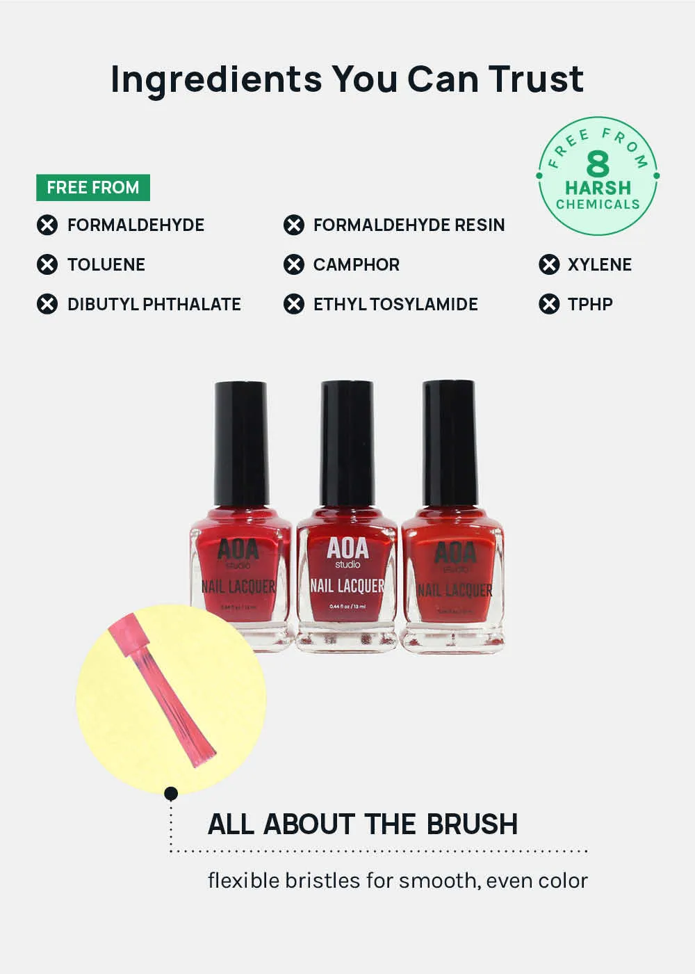 AOA Nail Lacquer  Reds