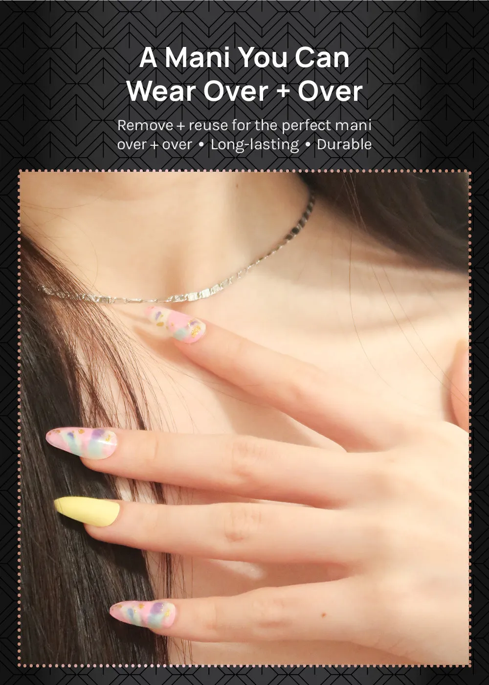 AOA Pro Press-On Nails: 10 Abstract