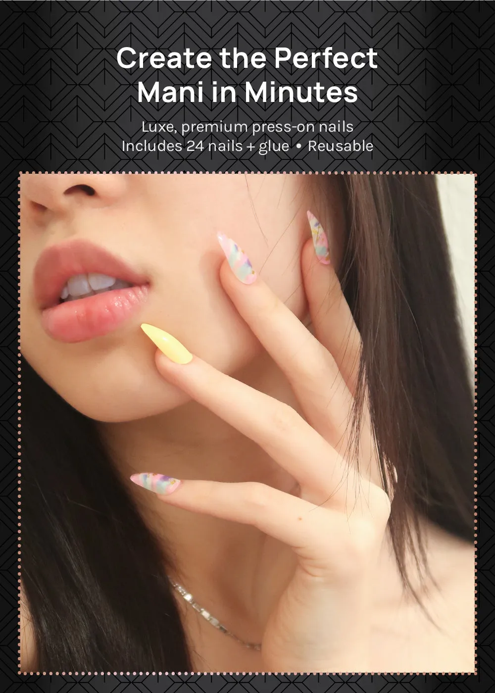 AOA Pro Press-On Nails: 10 Abstract