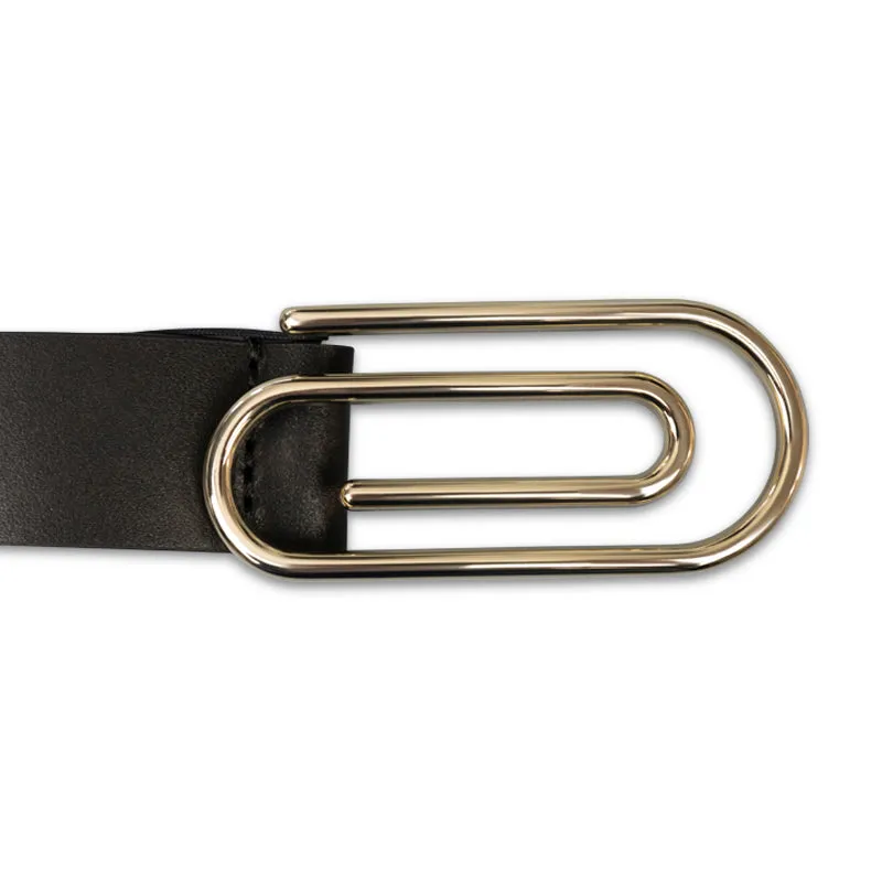 Armani Jeans Men's Black Leather Belt 921043 - Size 87
