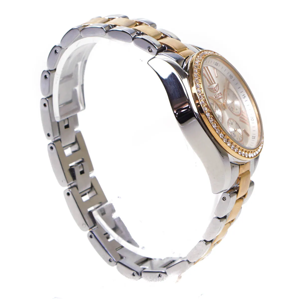 Aviator Ladies Watch Rose Gold & Steel 3 Straps (Blemished Box)
