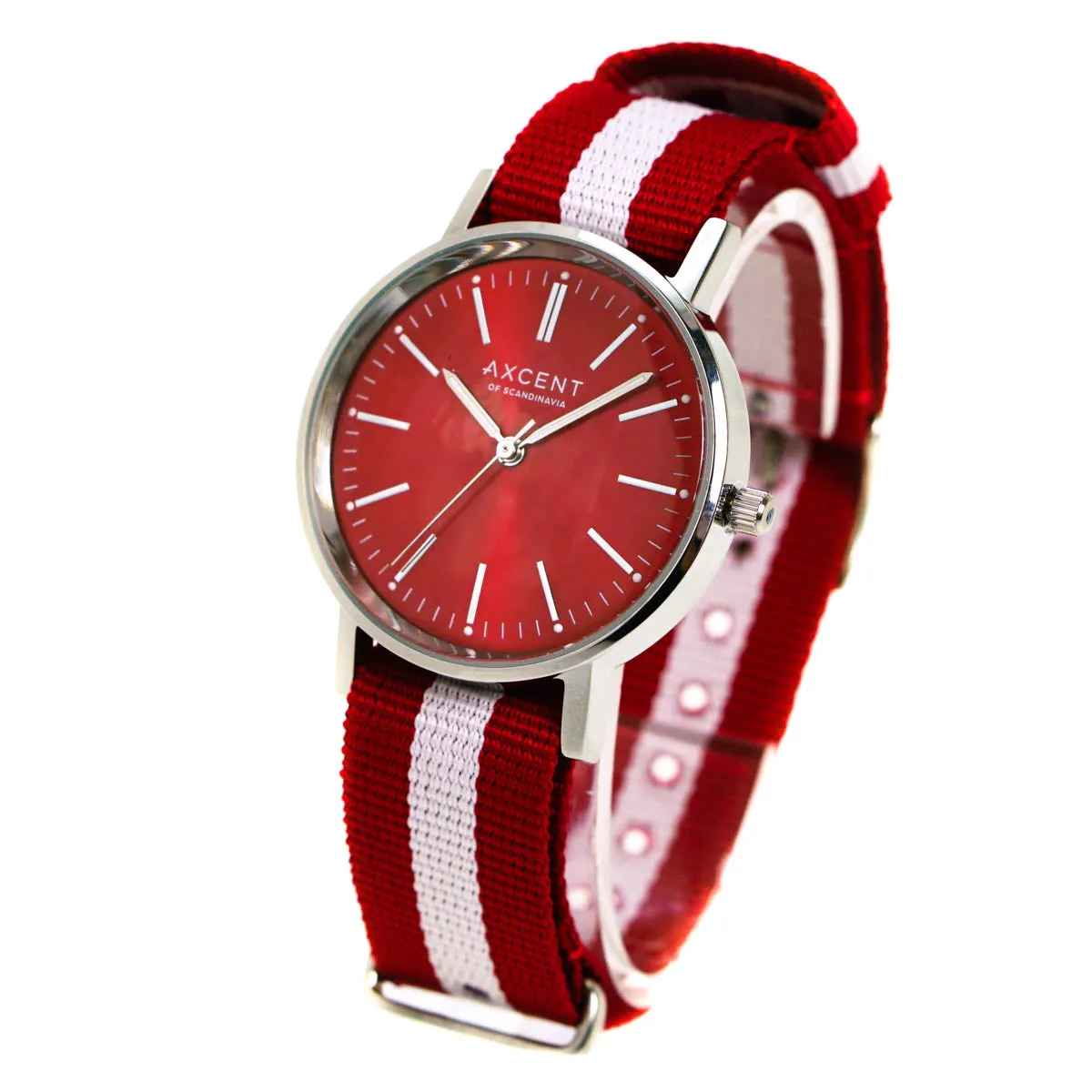 Axcent Watch Red & White X78004 16