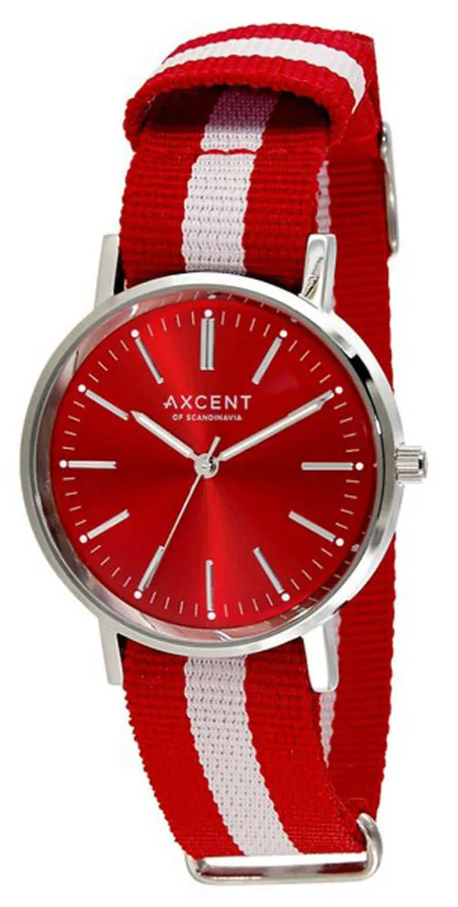 Axcent Watch Red & White X78004 16