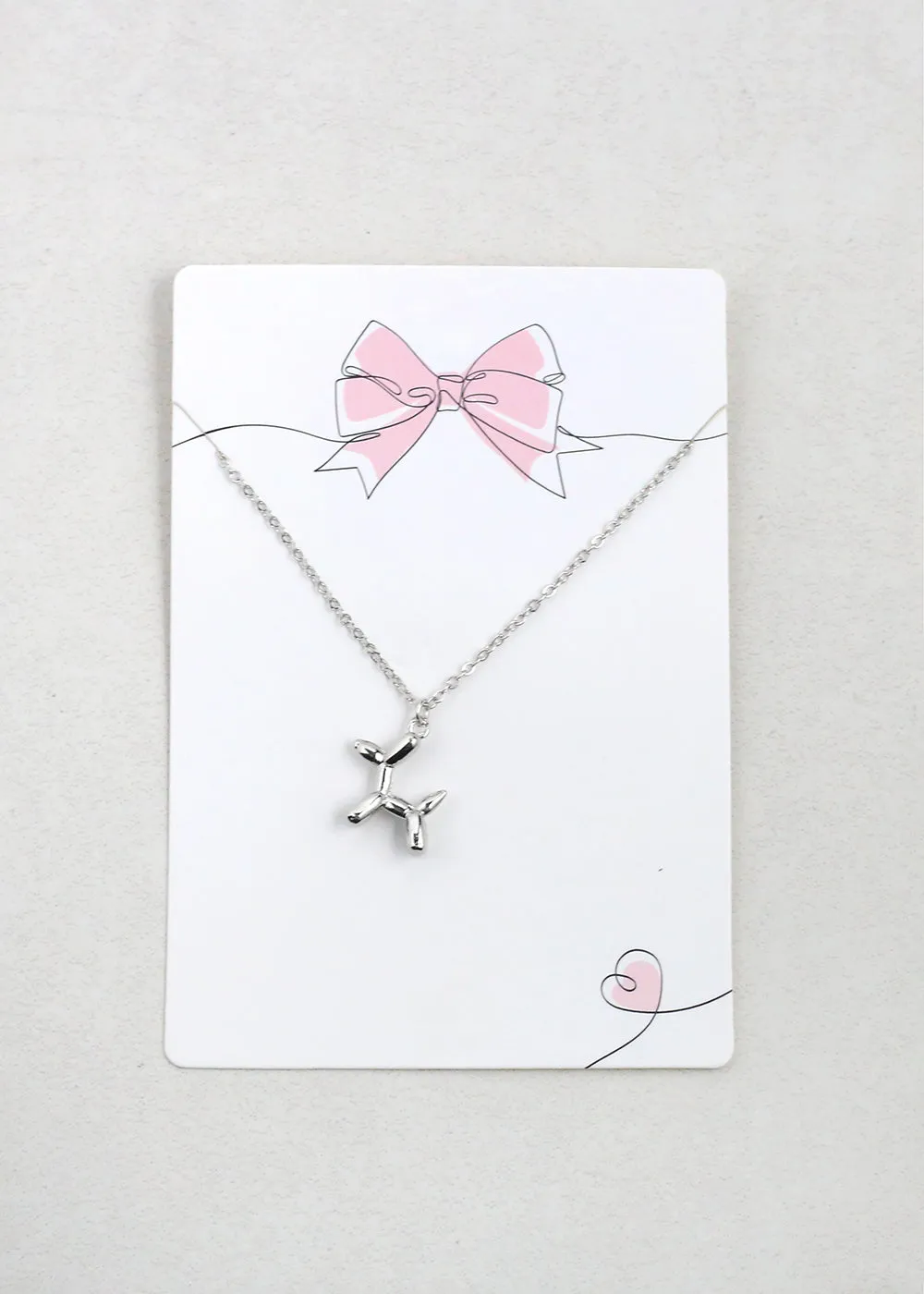Balloon Dog Pendant Necklace
