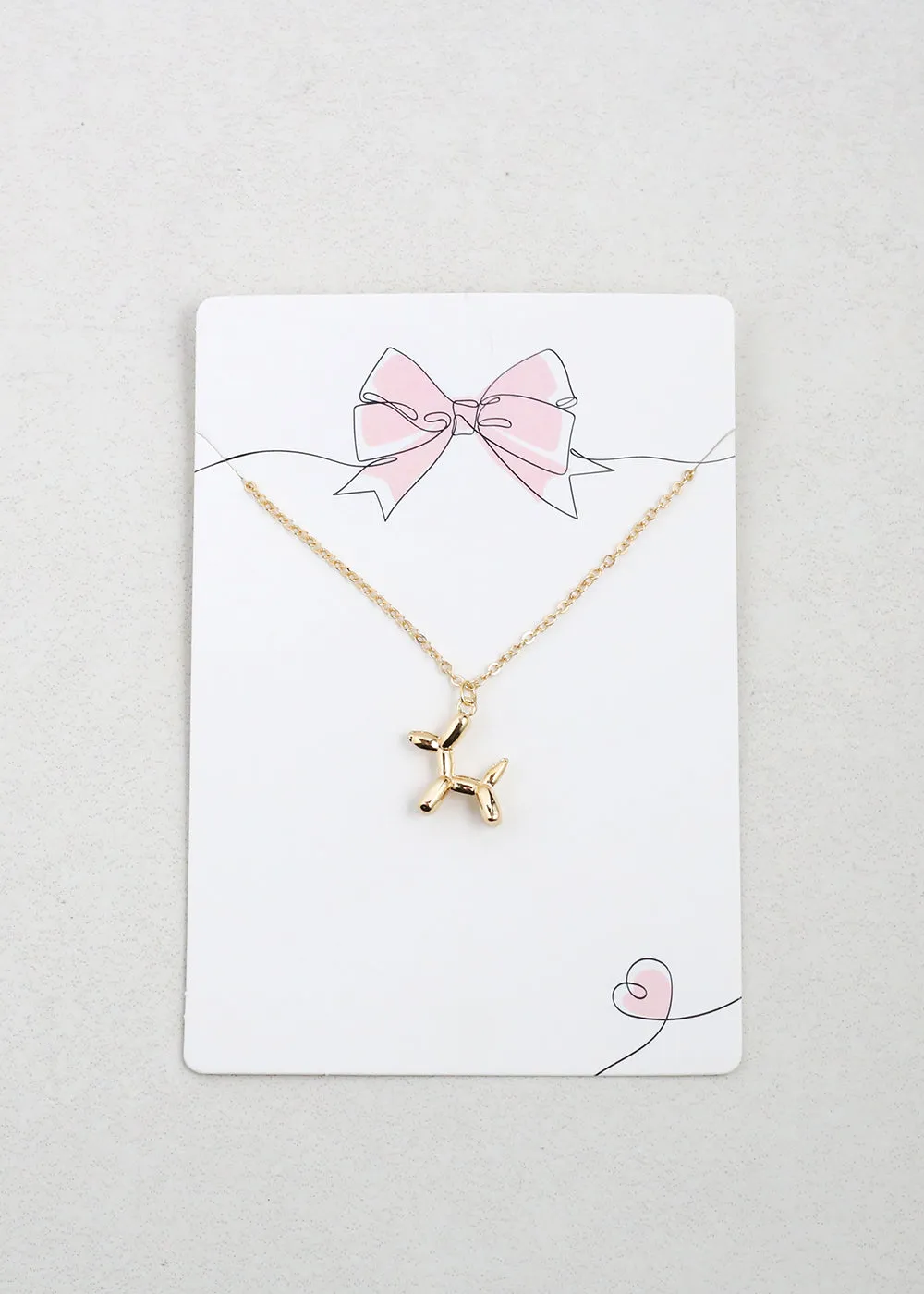 Balloon Dog Pendant Necklace