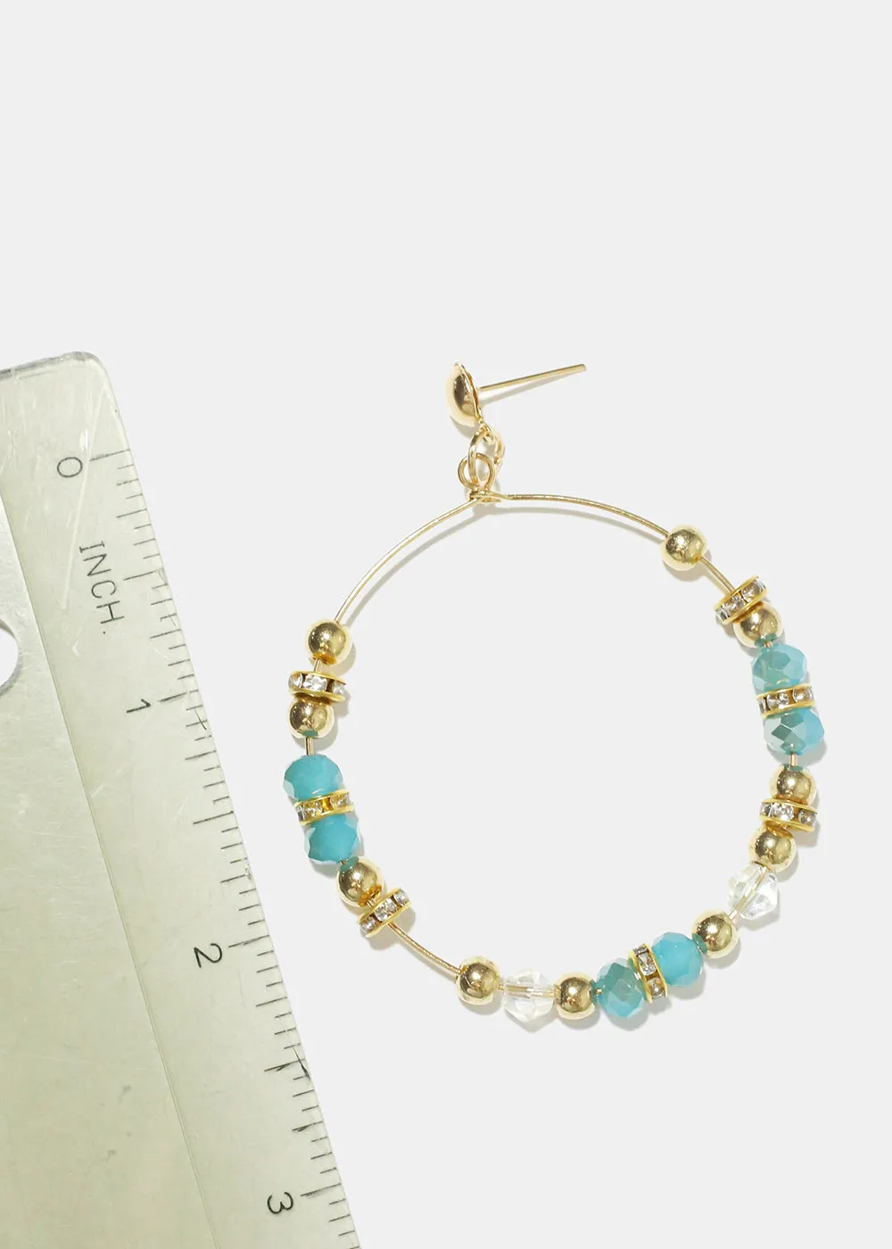 Bead Hoop Earrings