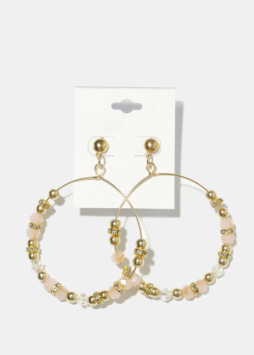 Bead Hoop Earrings