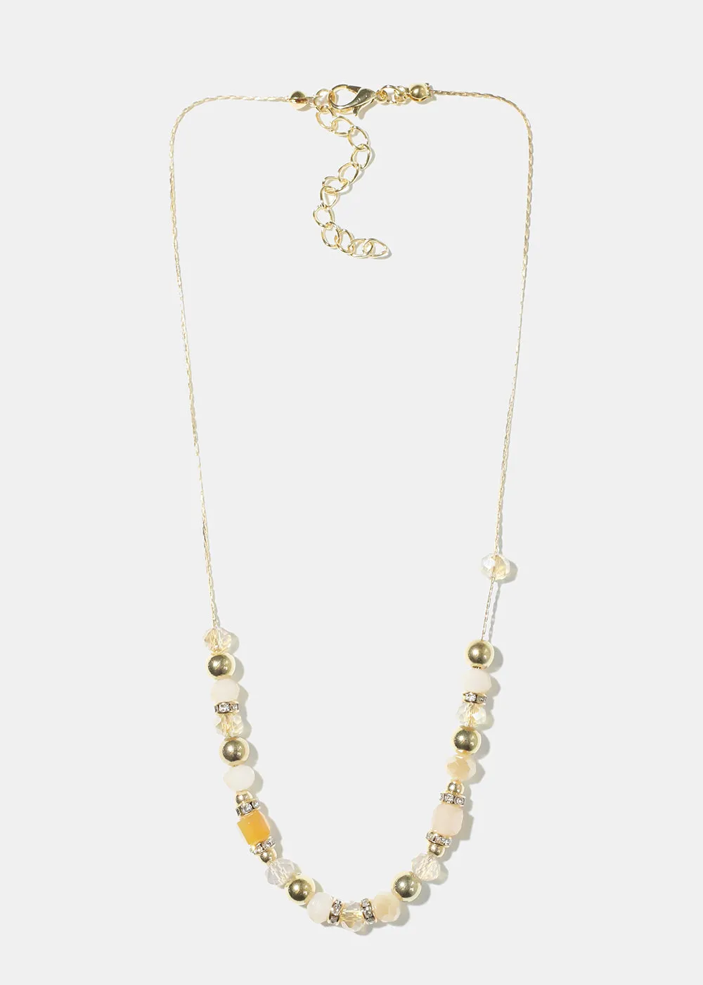 Beaded Stone Necklace