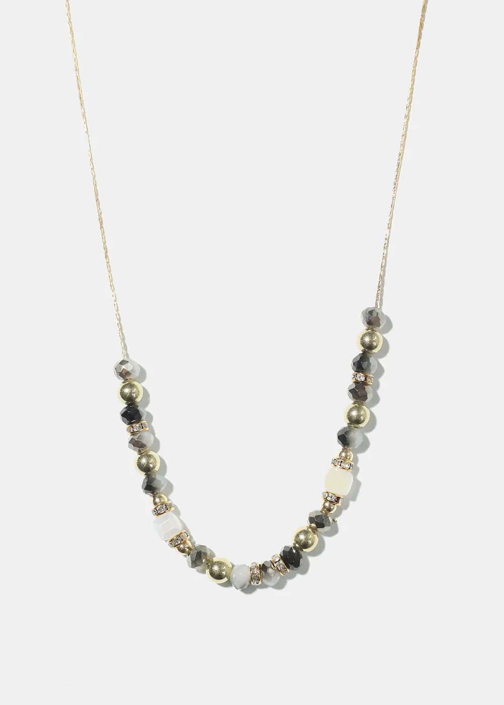 Beaded Stone Necklace