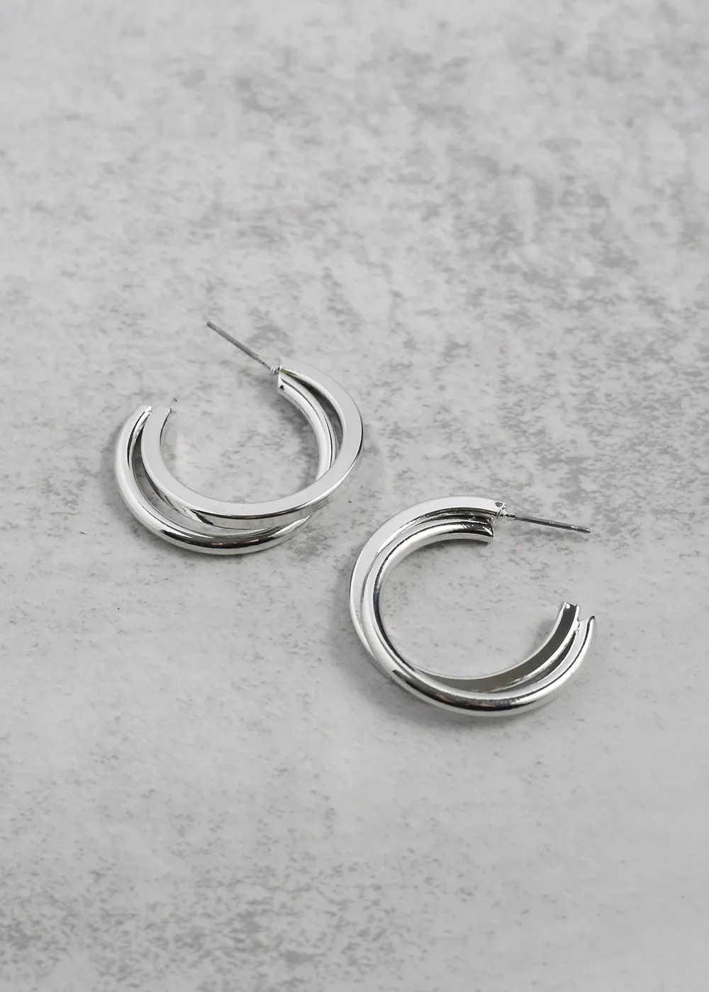 Bold Double Hoop Earrings
