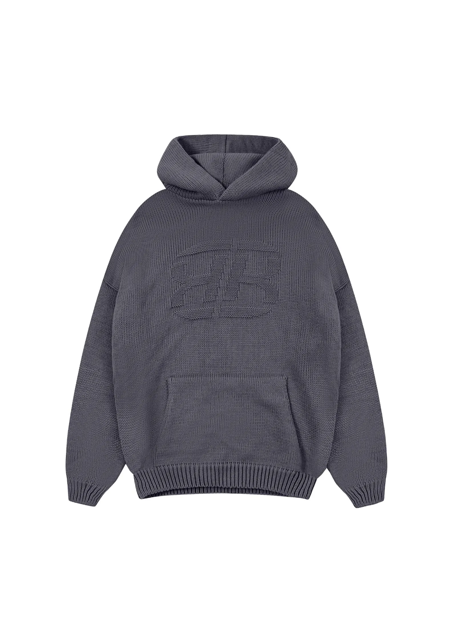 Branded Knit Hoodie