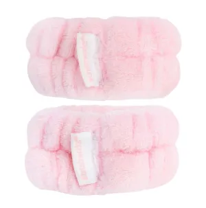 Brushworks Microfibre Wrist Wash Bands - Pink