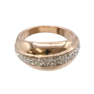 Buckley London Rose Gold Plated Ring R456M (M)