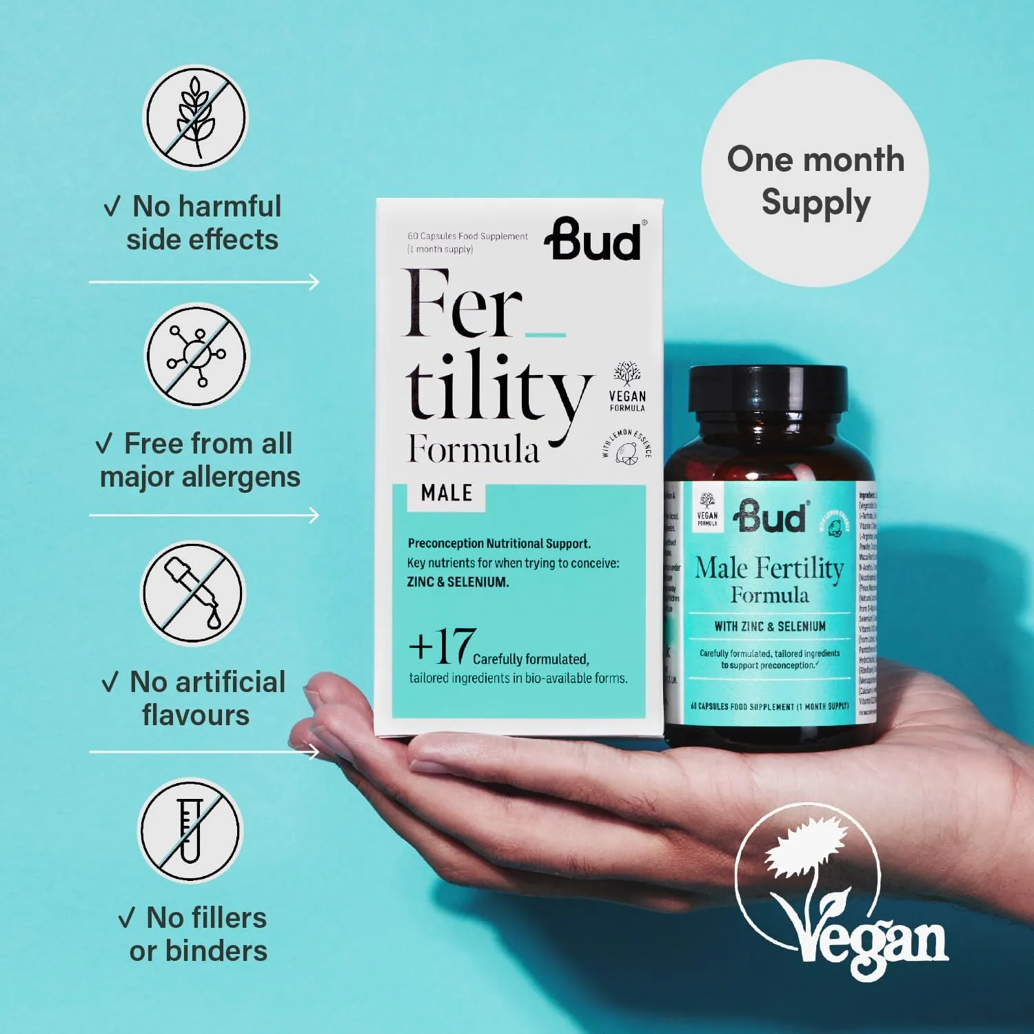 Bud Fertility & Beyond Formula for Men (60 Capsules)