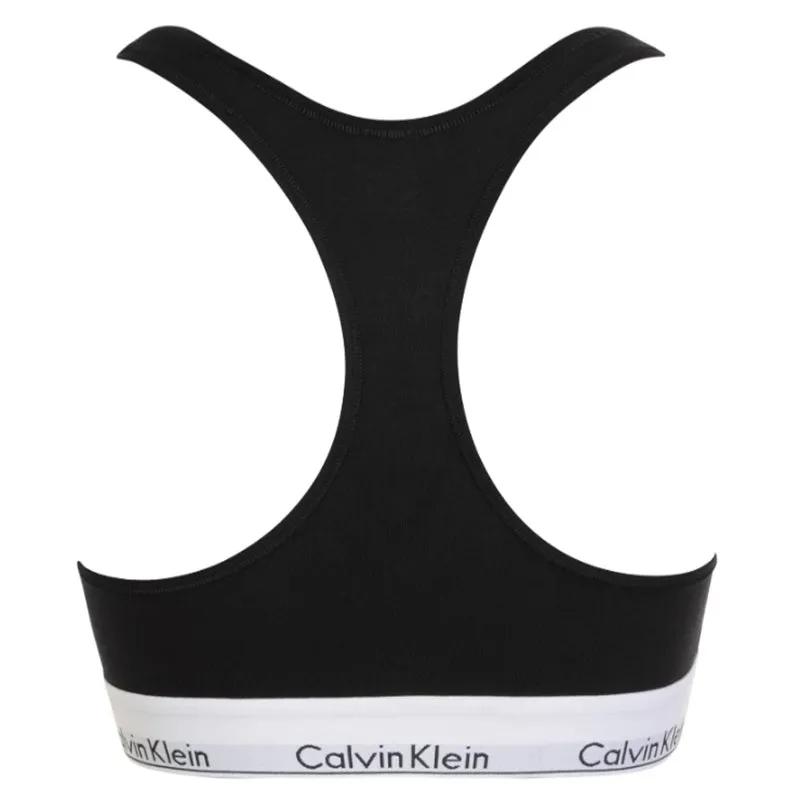 Calvin Klein Modern Cotton Bralette Black Womens