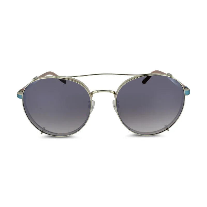 Calvin Klein Round Nude & Blue Sunglasses CK1240SK 625 (No Case)