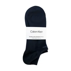 Calvin Klein Sneaker Ankle Socks Coolmax Navy Blue - One Size - 3 Pack Men's