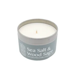 Candle Sea Salt & Wood Sage The White Candle Company 100g