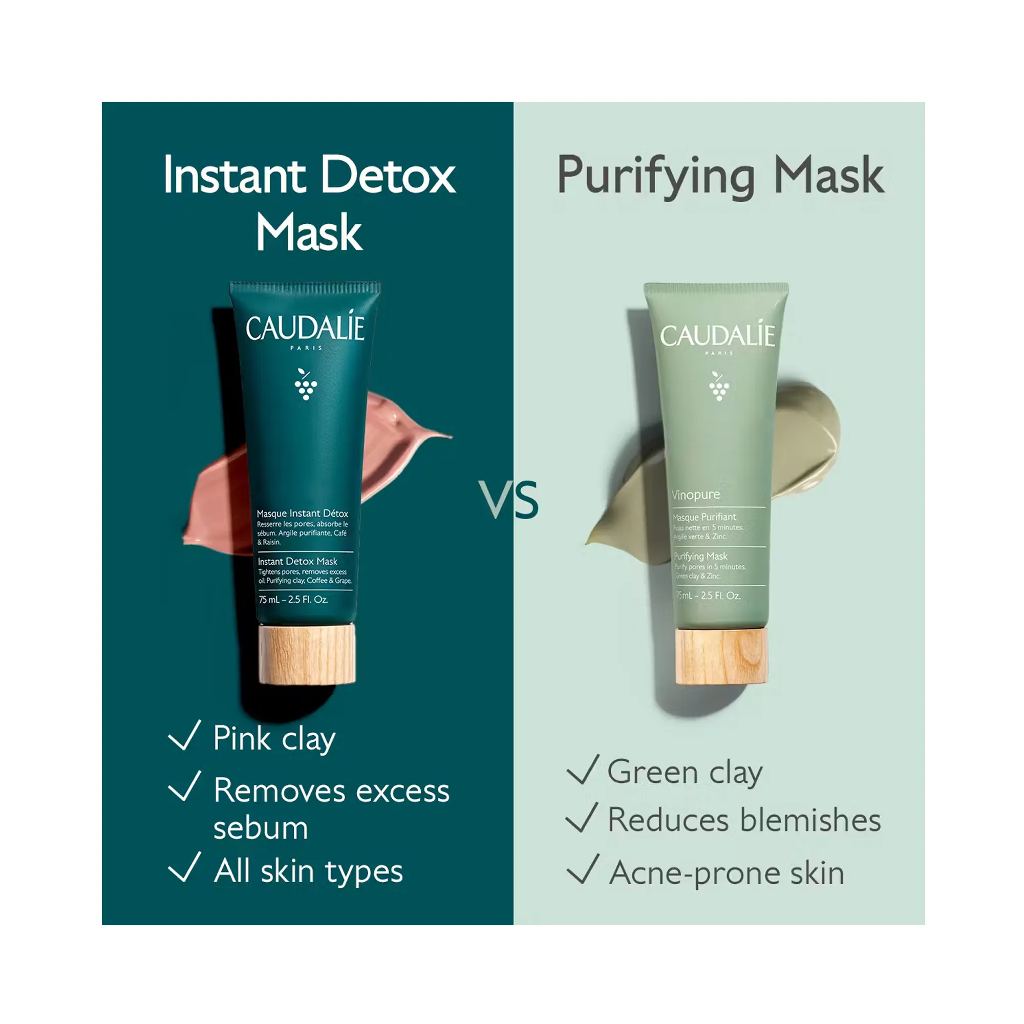 Caudalie Vinoclean Instant Detox Mask