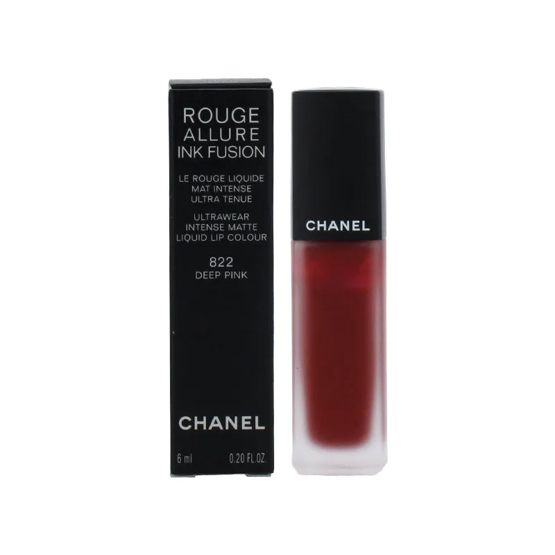 Chanel Rouge Allure Ink Fusion Matte Liquid Lipstick 822 Deep Pink Intense