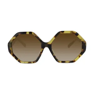 Chloe Havana Geometric Sunglasses CE752SA (No Case)