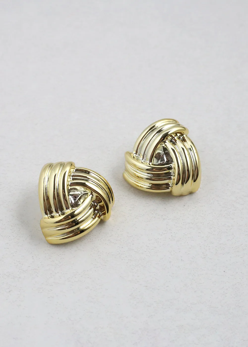 Chunky Triangular Knot Earrings