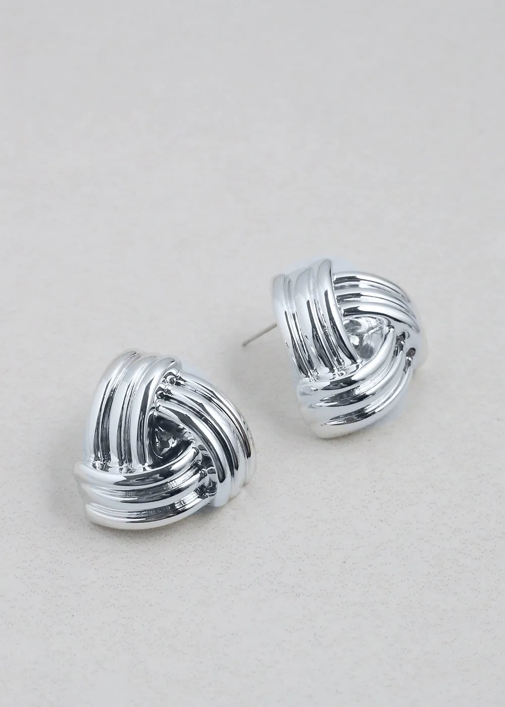 Chunky Triangular Knot Earrings
