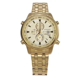 Citizen Men's Chronograph Gold Plated Watch A13882-50P
