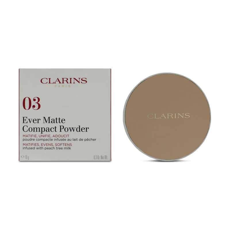 Clarins Ever Matte Compact Powder Shade 01 Very Light
