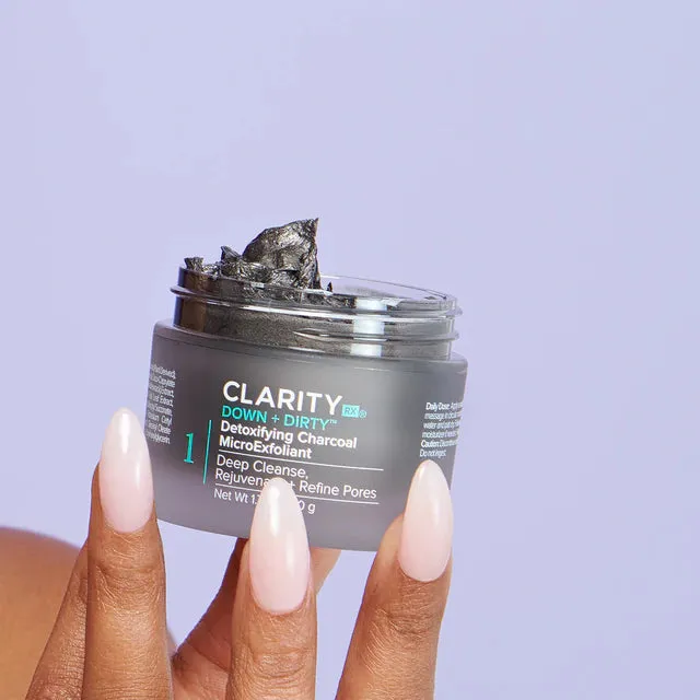 ClarityRx Down   Dirty Detoxifying Charcoal MicroExfoliant