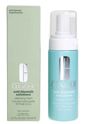 Clinique Anti-Blemish Solutions Cleansing Foam 125ml- (Blemished Box)